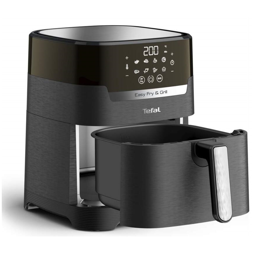 Tefal - Аеро-фритюрниця 4,2 л EASY FRY&GRILL 2в1 1550W/230V чорний