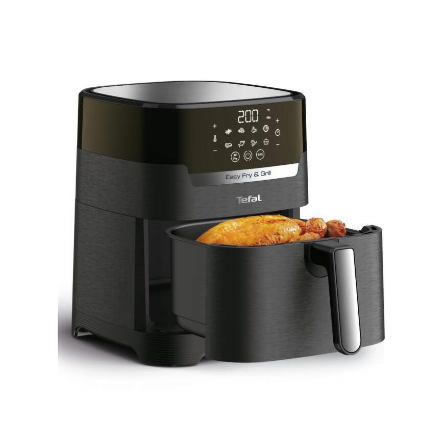 Tefal - Аеро-фритюрниця 4,2 л EASY FRY&GRILL 2в1 1550W/230V чорний
