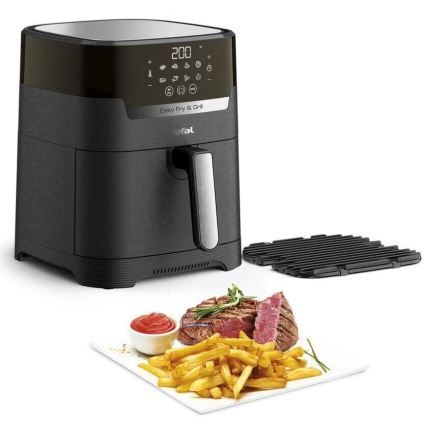 Tefal - Аеро-фритюрниця 4,2 л EASY FRY&GRILL 2в1 1550W/230V чорний