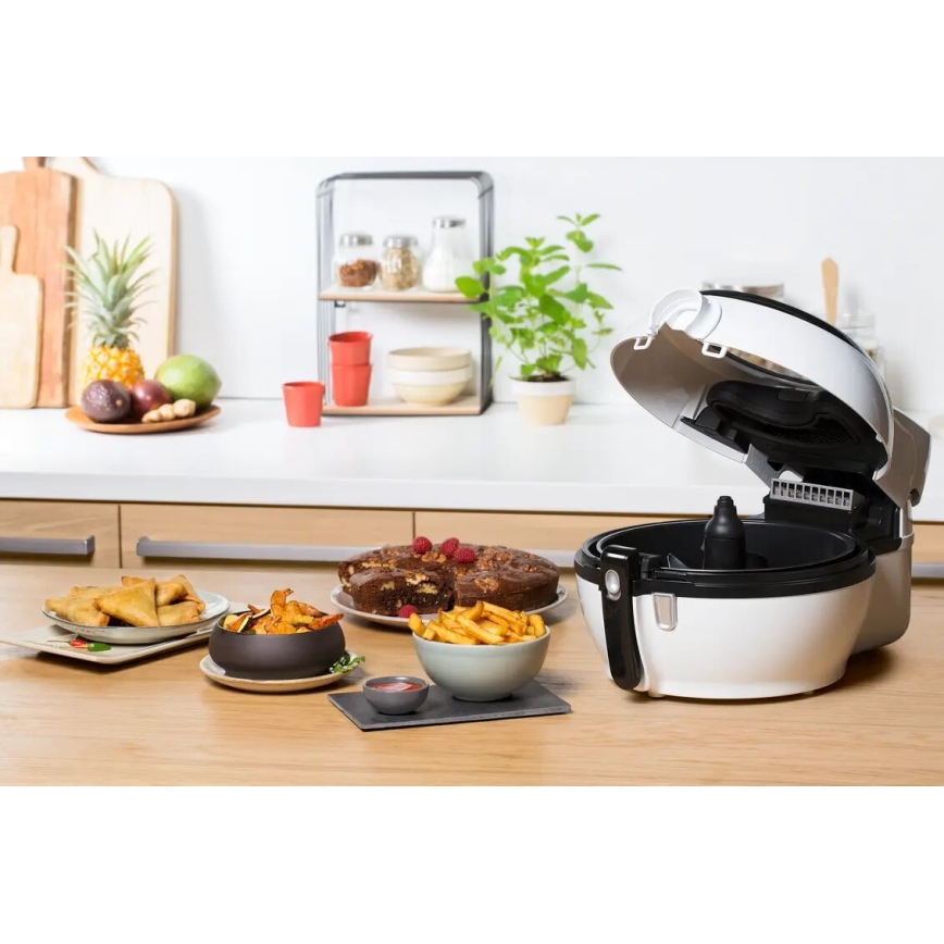 Tefal - Аеро-фритюрниця ACTIFRY GENIUS DUAL MOTION 1,2 л 1350W/230V білий