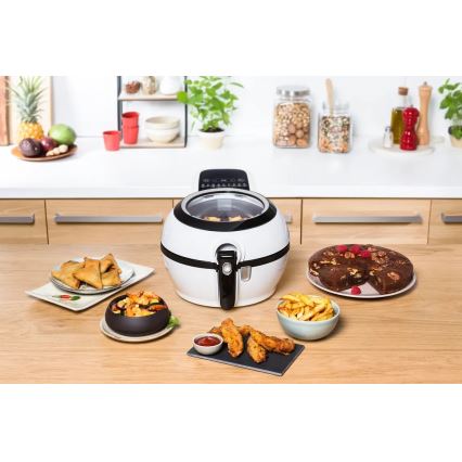 Tefal - Аеро-фритюрниця ACTIFRY GENIUS DUAL MOTION 1,2 л 1350W/230V білий