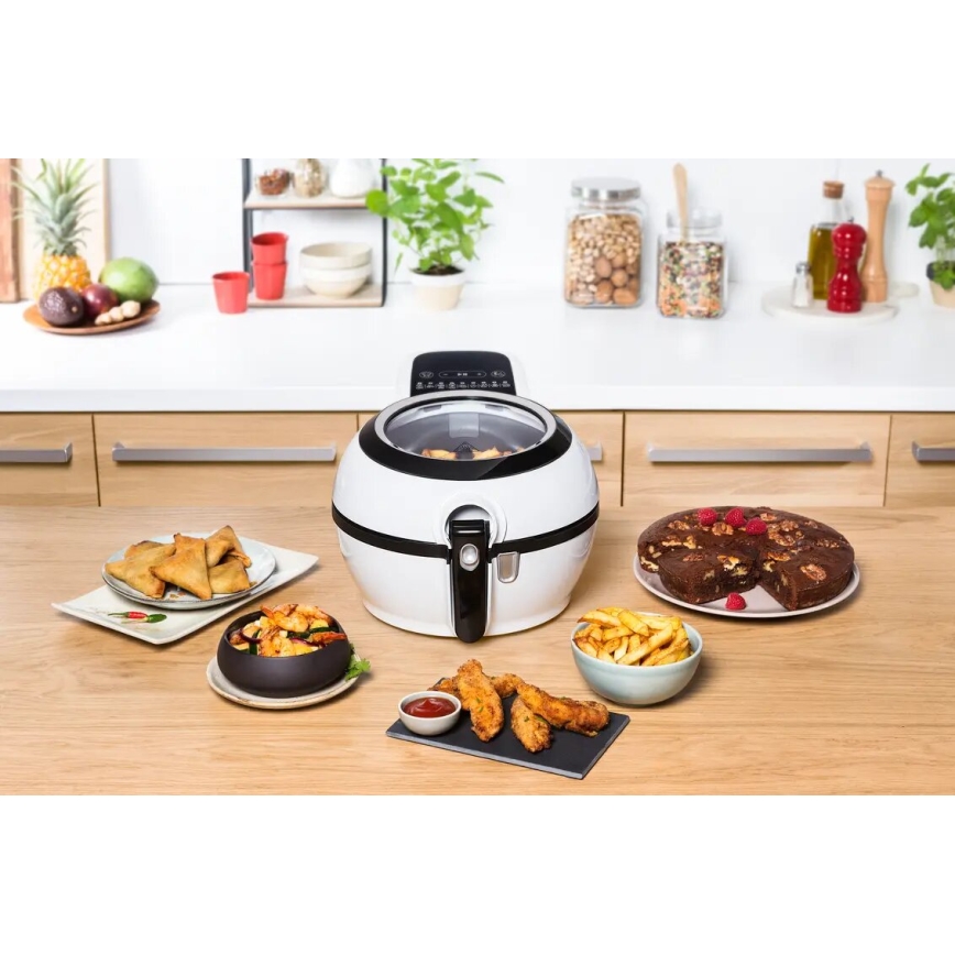 Tefal - Аеро-фритюрниця ACTIFRY GENIUS DUAL MOTION 1,2 л 1350W/230V білий
