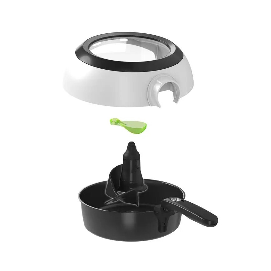 Tefal - Аеро-фритюрниця ACTIFRY GENIUS DUAL MOTION 1,2 л 1350W/230V білий