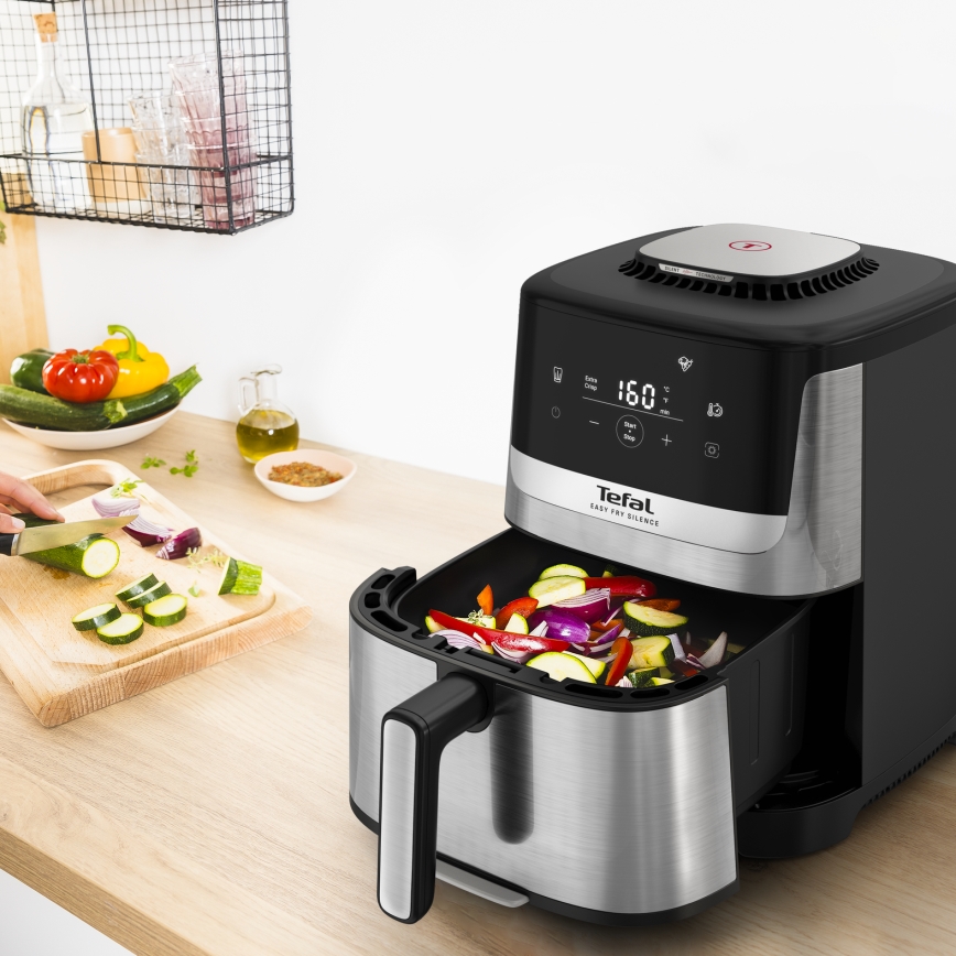 Тефаль - Аерофритюрниця 5 л ЕЙСІ ФРАЙ САЙЛЕНС 10в1 1400-1670Вт/230В