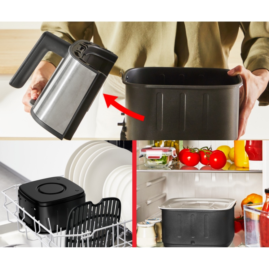 Тефаль - Аерофритюрниця 5 л ЕЙСІ ФРАЙ САЙЛЕНС 10в1 1400-1670Вт/230В