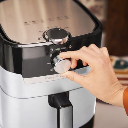 Tefal - Аэрогриль 4,2 л EASY FRY&GRILL 2 в 1 1550 Вт/230 В нержавеющая сталь