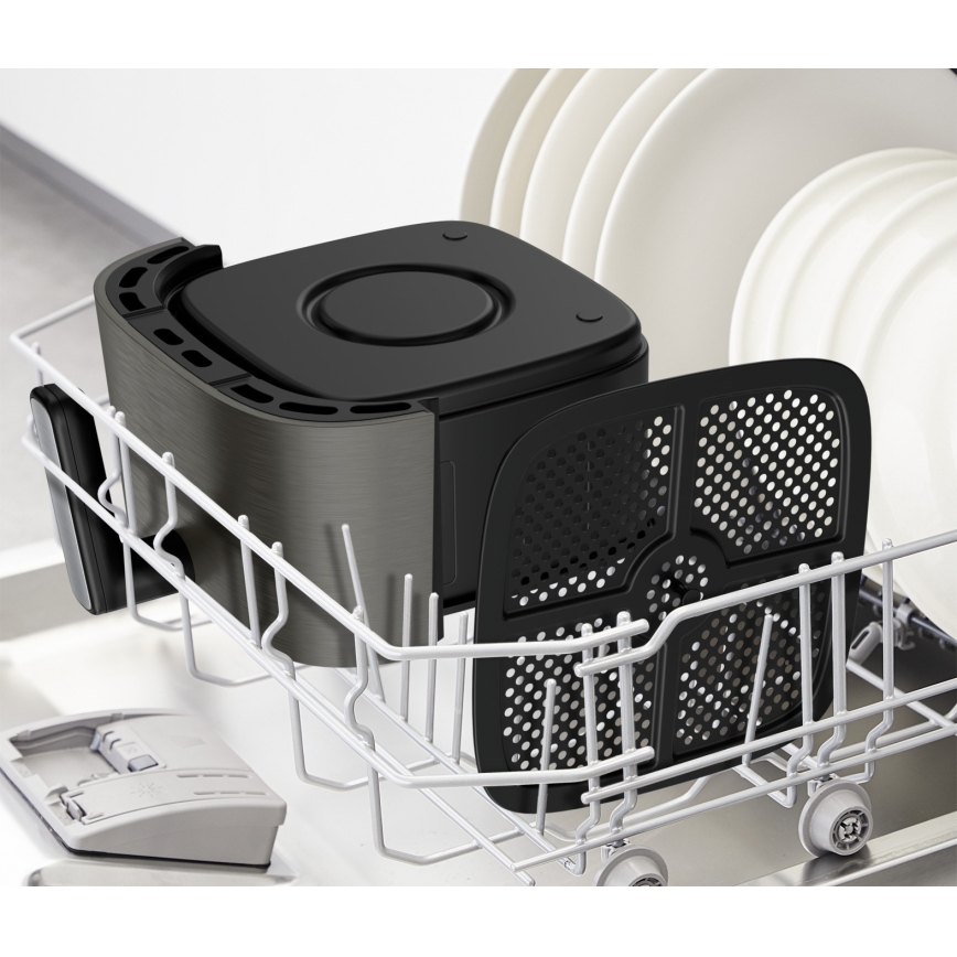 Tefal - аэрогриль 5 л EASY FRY SILENCE COAL 1400-1670 Вт/230 В