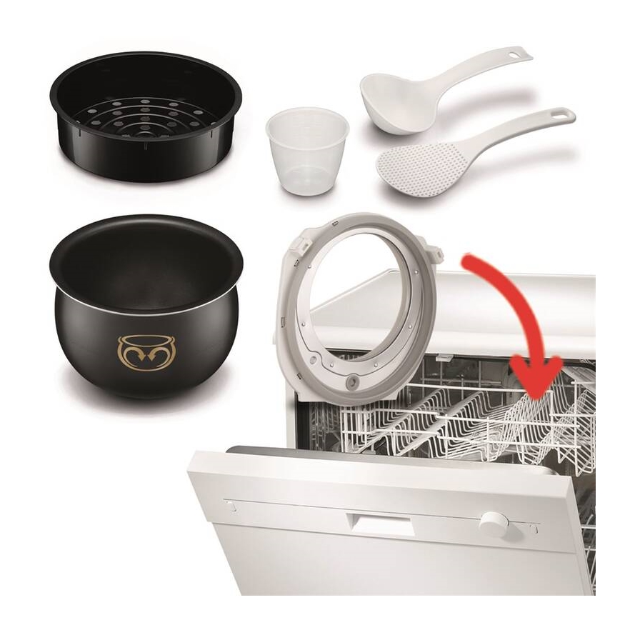 Tefal - Багатофункціональна електрична каструля FUZZY 750W/230V