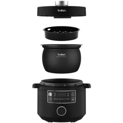 Tefal - Багатофункціональна електрична каструля TURBO CUISINE 4,8 л 1090W/230V чорний