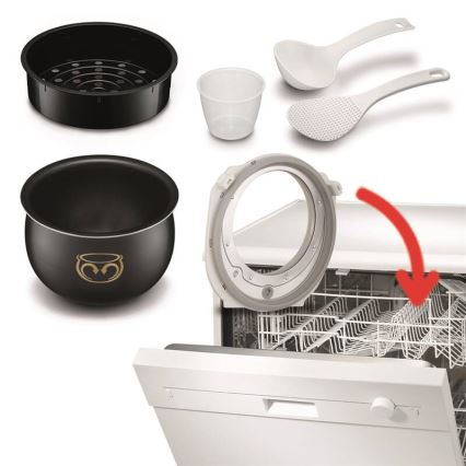 Tefal - Багатофункціональна електрична каструля FUZZY 750W/230V