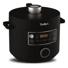Tefal - Багатофункціональна електрична каструля TURBO CUISINE 4,8 л 1090W/230V чорний