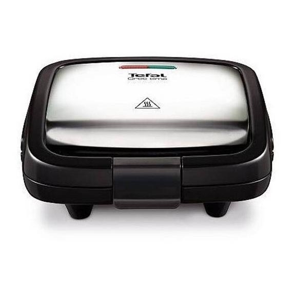 Tefal - Бутербродница CROC TIME 700W/230V черный/хром