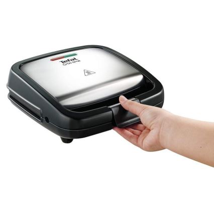 Tefal - Бутербродница CROC TIME 700W/230V черный/хром