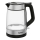 Tefal - Чайник GLASS 1,7л 2200W/230V чорний/нержавіюча сталь