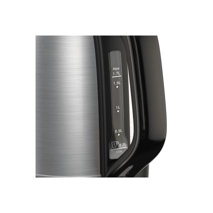 Tefal - Чайник SUBITO 1,7л 2400W/230V нержавіюча сталь/чорний