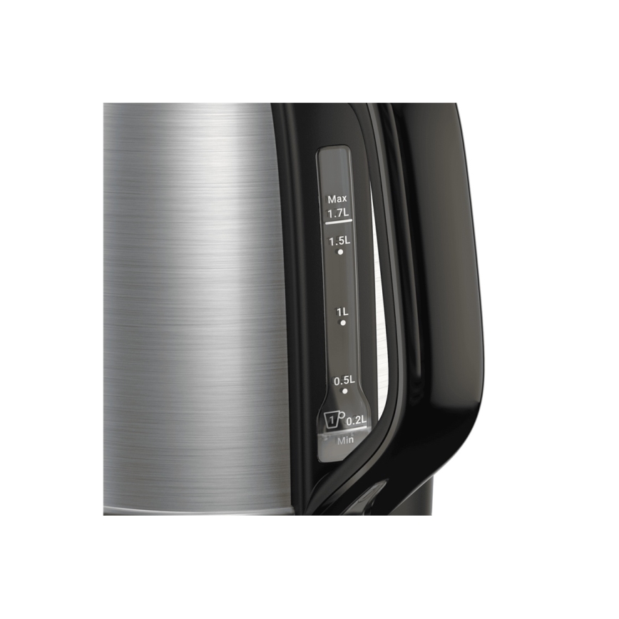 Tefal - Чайник SUBITO 1,7л 2400W/230V нержавіюча сталь/чорний