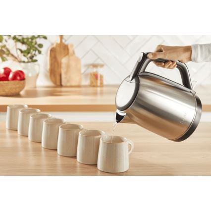 Tefal - Чайник SUBITO 1,7л 2400W/230V нержавіюча сталь/чорний