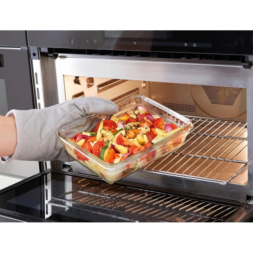 Tefal - Харчовий контейнер 1,3 л MSEAL GLASS червоний/скло