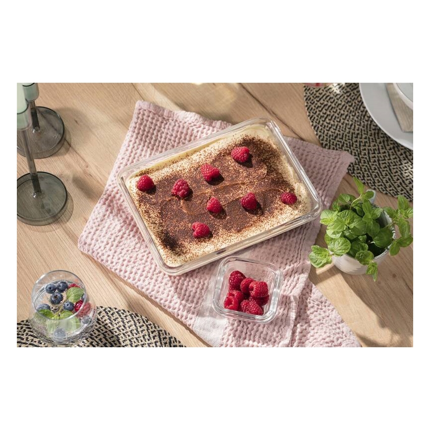 Tefal - Харчовий контейнер 3 л MSEAL GLASS червоний/скло