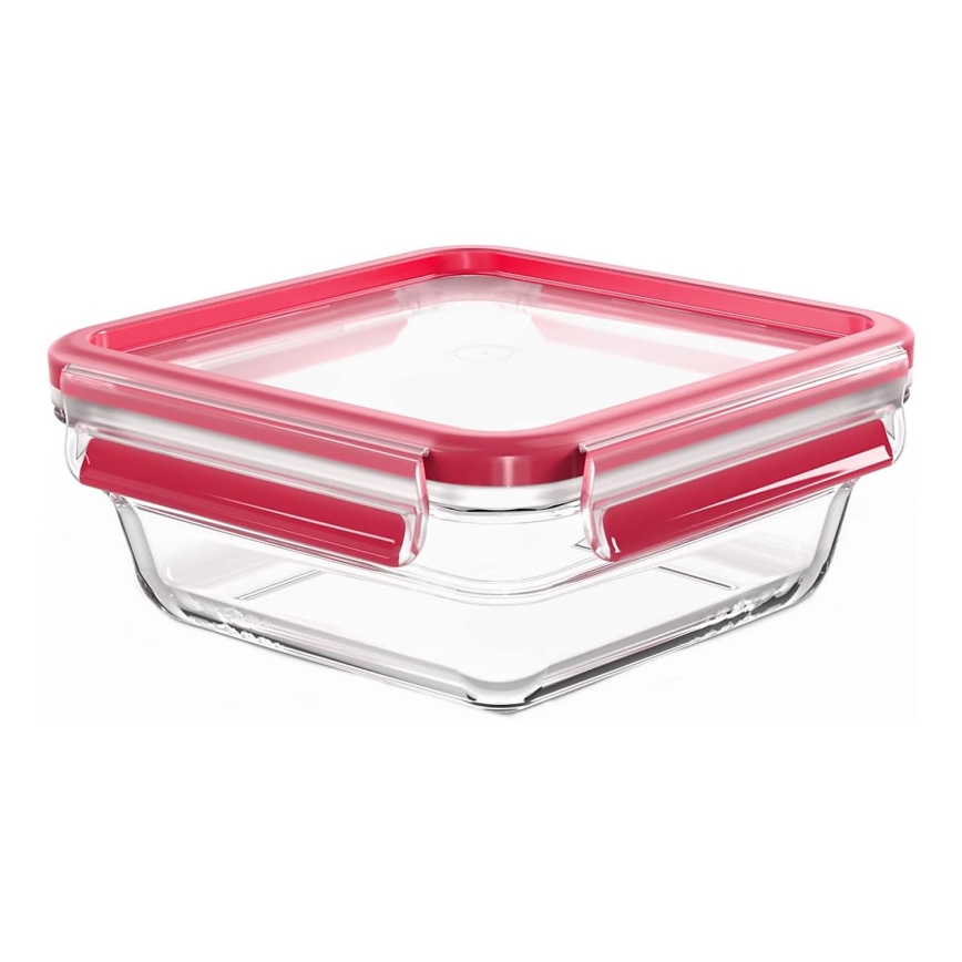 Tefal - Харчовий контейнер 0,8 л MSEAL GLASS червоний/скло