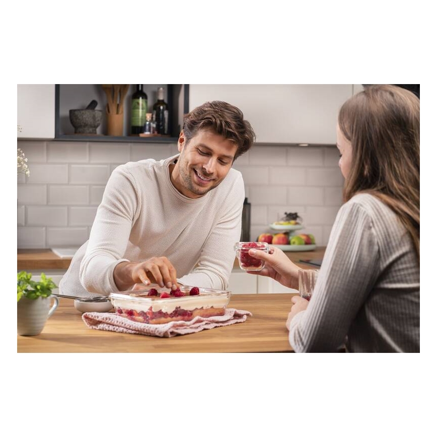 Tefal - Харчовий контейнер 2 л MSEAL GLASS червоний/скло