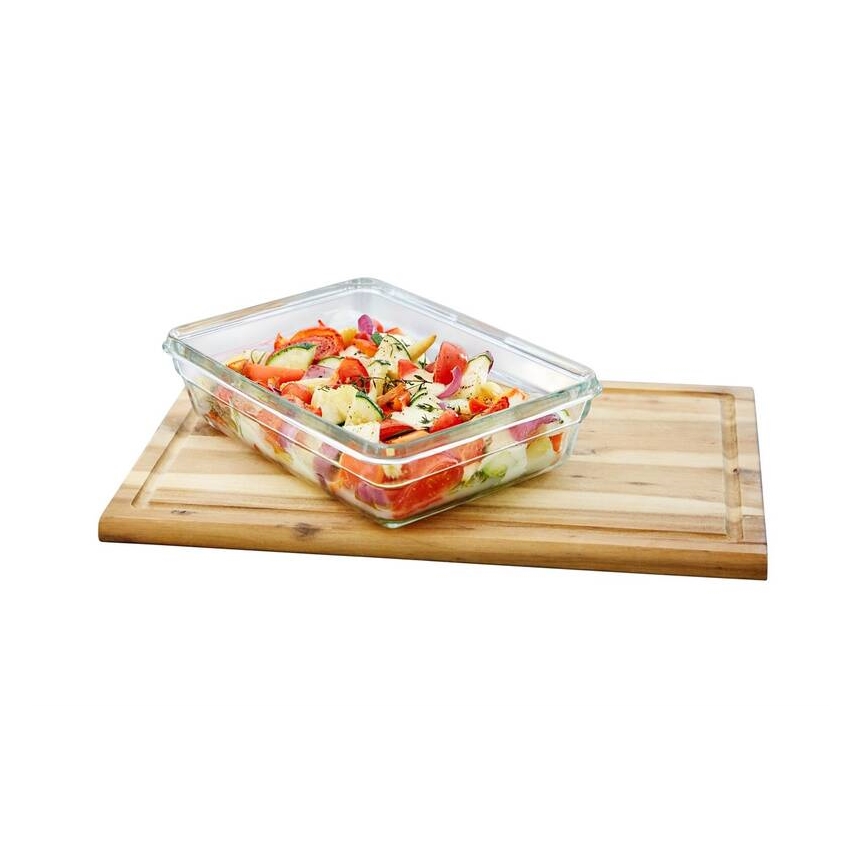 Tefal - Харчовий контейнер 3 л MSEAL GLASS червоний/скло