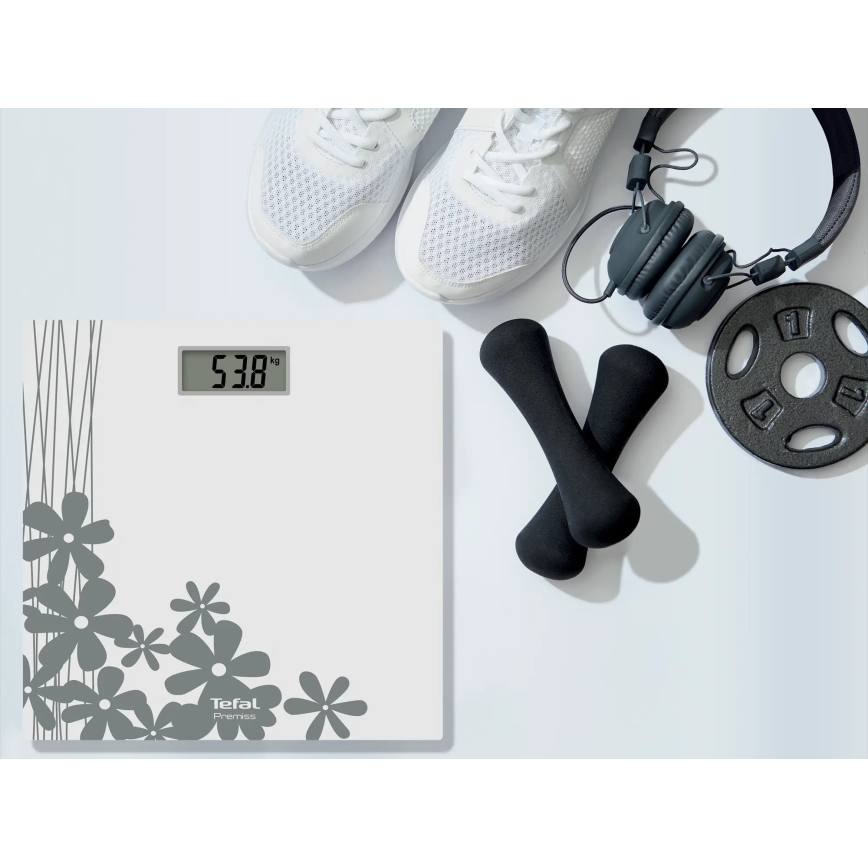 Tefal - Цифрові особисті ваги PREMISS 1xCR2032 сірі