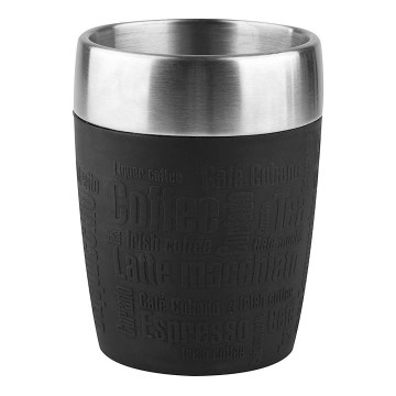 Tefal - Дорожная чашка 200 мл TRAVEL CUP нержавеющая сталь/черный