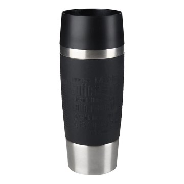 Tefal - Дорожная чашка 360 мл TRAVEL MUG нержавеющая сталь/черный