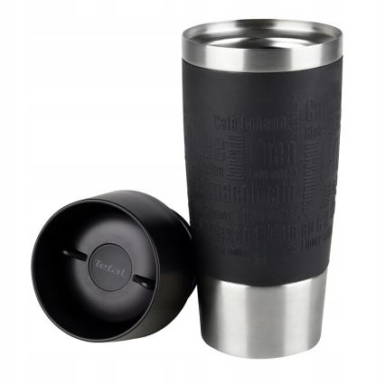 Tefal - Дорожная чашка 360 мл TRAVEL MUG нержавеющая сталь/черный