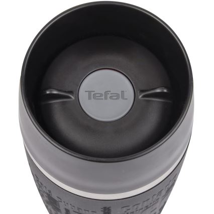 Tefal - Дорожная чашка 360 мл TRAVEL MUG нержавеющая сталь/черный
