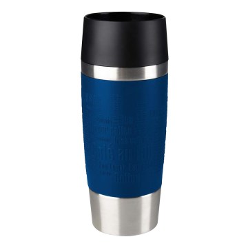 Tefal - Дорожная чашка 360 мл TRAVEL MUG нержавеющая сталь/темно-синий