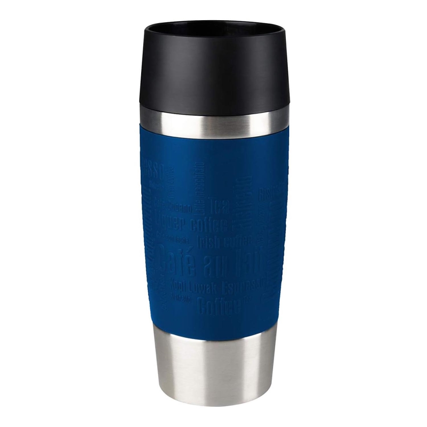 Tefal - Дорожная чашка 360 мл TRAVEL MUG нержавеющая сталь/темно-синий