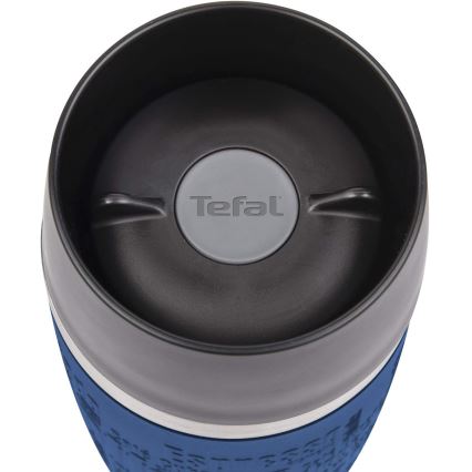 Tefal - Дорожная чашка 360 мл TRAVEL MUG нержавеющая сталь/темно-синий