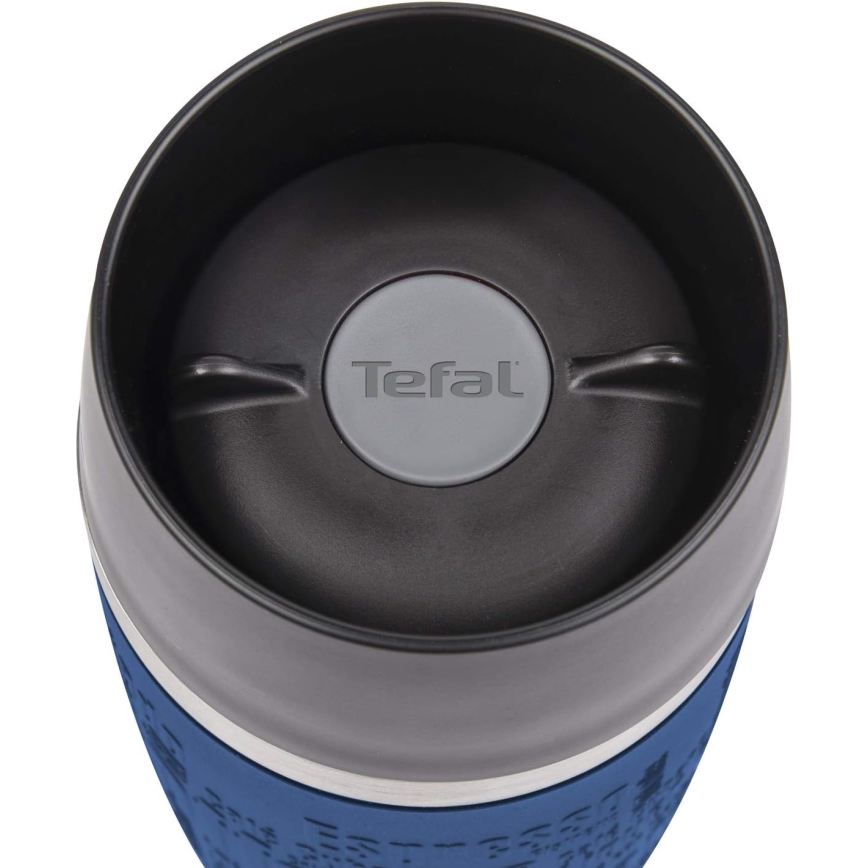 Tefal - Дорожная чашка 360 мл TRAVEL MUG нержавеющая сталь/темно-синий