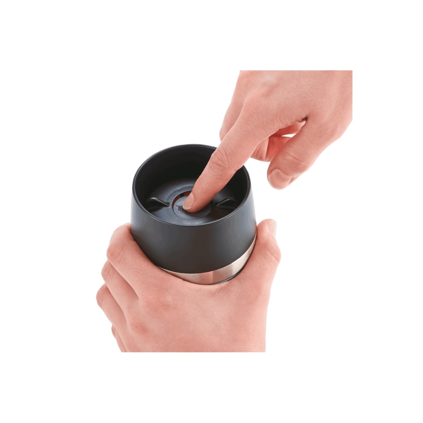 Tefal - Дорожная чашка 360 мл TRAVEL MUG нержавеющая сталь/темно-синий