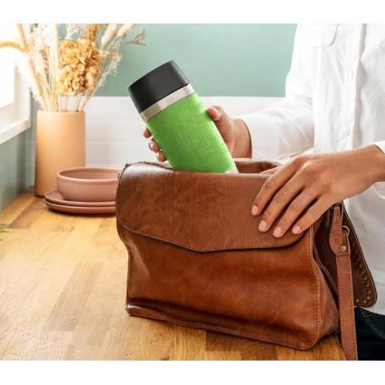 Tefal - Дорожная чашка 360 мл TRAVEL MUG нержавеющая сталь/зеленый