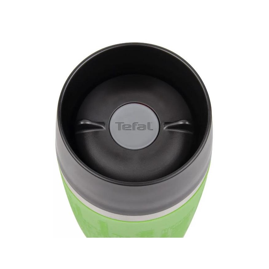 Tefal - Дорожная чашка 360 мл TRAVEL MUG нержавеющая сталь/зеленый
