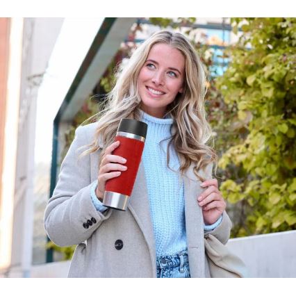 Tefal - Дорожная чашка 500 мл TRAVEL MUG нержавеющая сталь/красный