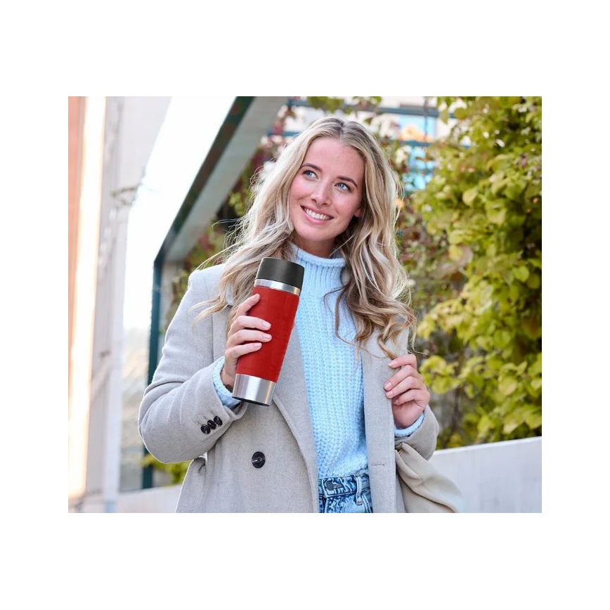 Tefal - Дорожная чашка 500 мл TRAVEL MUG нержавеющая сталь/красный