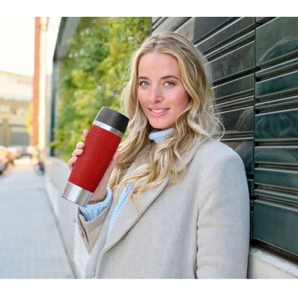 Tefal - Дорожная чашка 500 мл TRAVEL MUG нержавеющая сталь/красный