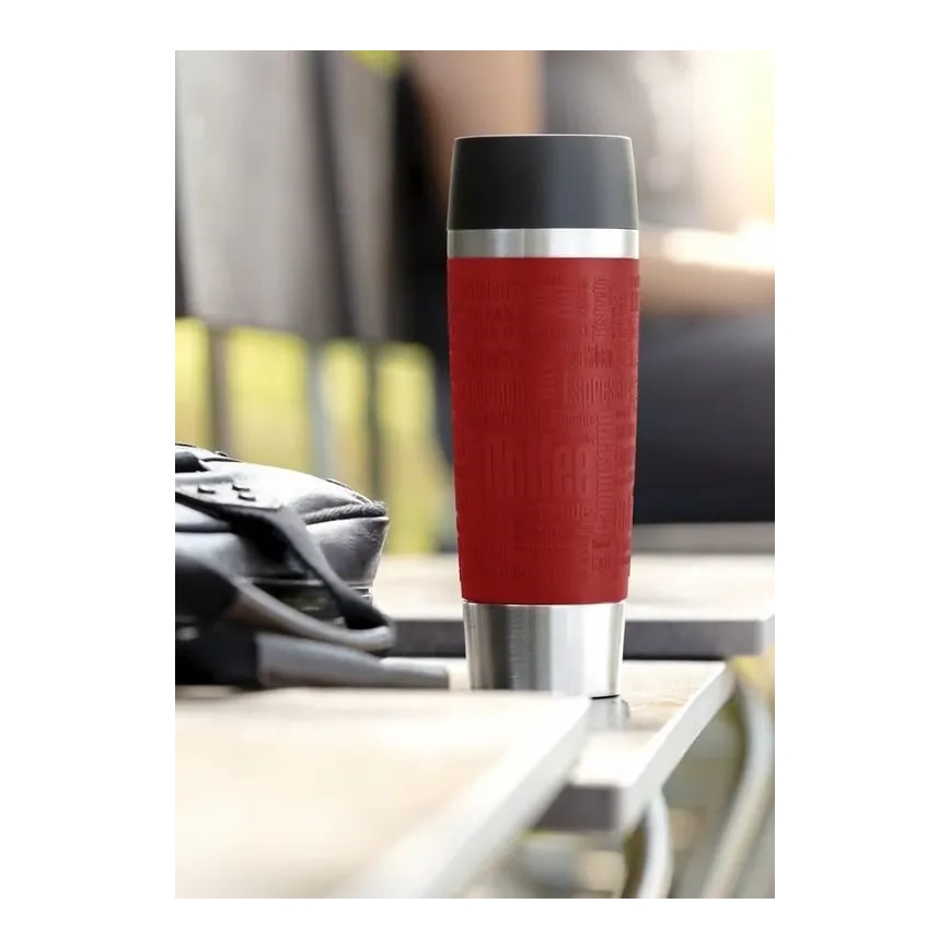 Tefal - Дорожная чашка 500 мл TRAVEL MUG нержавеющая сталь/красный