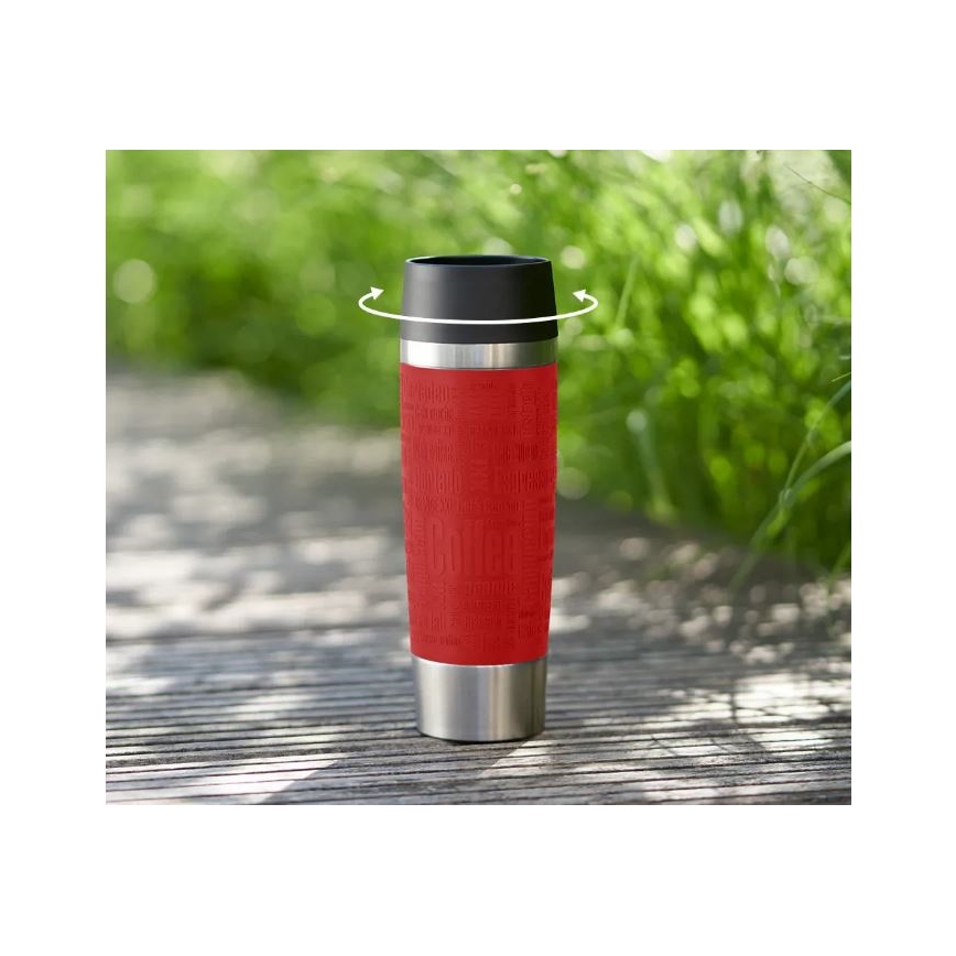Tefal - Дорожная чашка 500 мл TRAVEL MUG нержавеющая сталь/красный
