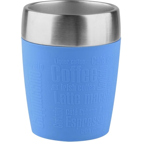 Tefal - Дорожня чашка 200 мл TRAVEL CUP нержавіюча сталь/синій