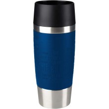 Tefal - Дорожня чашка 360 мл TRAVEL MUG нержавіюча сталь/темно-синій