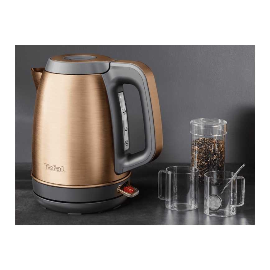 Tefal - Электрический чайник COPPERTINTO 1,7 л 2400 Вт/230 В