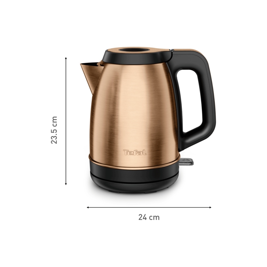 Tefal - Электрический чайник COPPERTINTO 1,7 л 2400 Вт/230 В