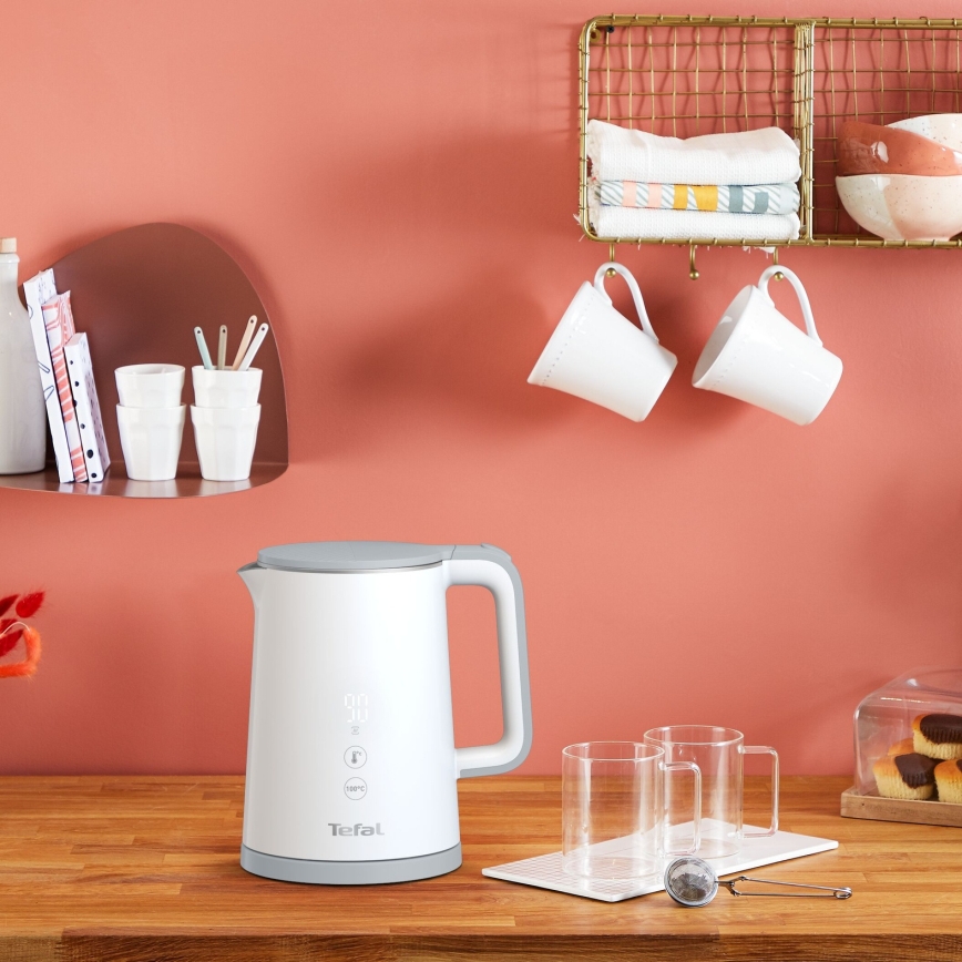 Tefal - Электрический чайник SENSE 1 л 1800 Вт/230 В белый