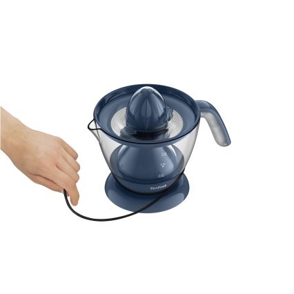 Tefal - Електрична соковижималка для цитрусових MORNING CITRUS PRESS 0,8 л 25 Вт/230 В синя