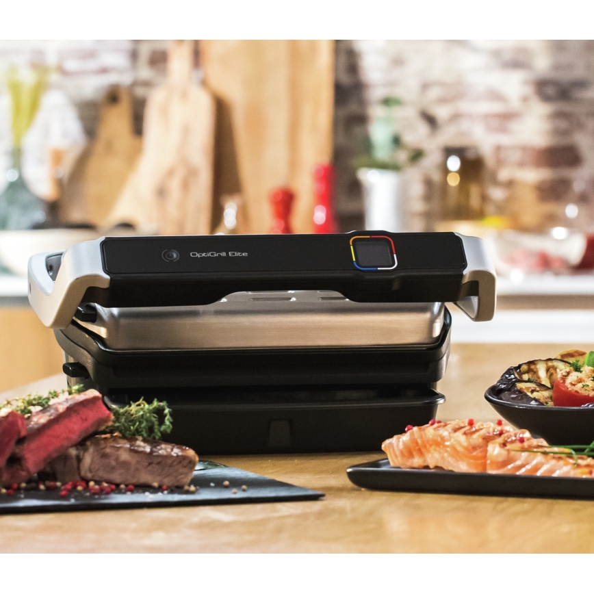 Tefal - Електричний гриль OPTIGRILL ELITE 2000W/230V